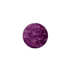 Background Purple Love 1  Mini Buttons by nateshop