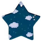 Clouds Ornament (Star) Front