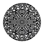 Grid Round Filigree Ornament (Two Sides) Front