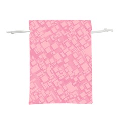 Pink Lightweight Drawstring Pouch (m) by nateshop