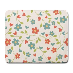  Background Colorful Floral Flowers Large Mousepads by artworkshop