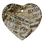 Graduation Heart Ornament (Two Sides) Back