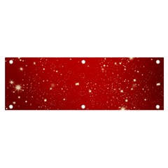 Background-star-red Banner And Sign 6  X 2  by nateshop