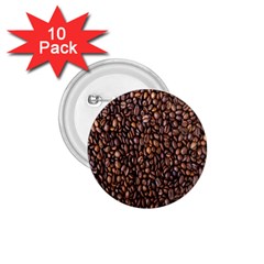Coffee Beans Food Texture 1 75  Buttons (10 Pack) by artworkshop
