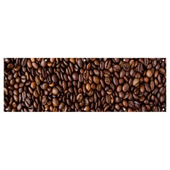 Coffee Beans Food Texture Banner And Sign 12  X 4  by artworkshop