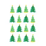 Christmas Trees Watercolor Decoration Shower Curtain 48  x 72  (Small)  Curtain(48  X 72 ) - 42.18 x64.8  Curtain(48  X 72 )