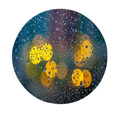 Bokeh Raindrops Window  Mini Round Pill Box (pack Of 5) by artworkshop