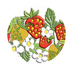 Strawberries Berry Strawberry Leaves Mini Round Pill Box (pack Of 3) by Wegoenart