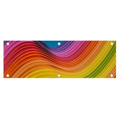  Rainbow Pattern Lines Banner And Sign 6  X 2  by artworkshop