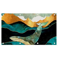 Ocean Whale Painting Sea Undersea Banner And Sign 7  X 4  by Wegoenart