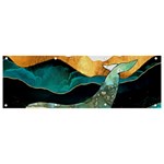 Ocean Whale Painting Sea Undersea Banner and Sign 9  x 3  Front