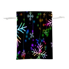 Snowflakes-star Calor Lightweight Drawstring Pouch (m) by nateshop