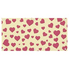 Valentine Flat Love Hearts Design Romantic Banner And Sign 4  X 2  by Amaryn4rt