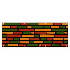 African Wall Of Bricks Banner And Sign 8  X 3  by ConteMonfrey