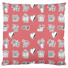 Stickers Hobbies Hearts Reading Standard Flano Cushion Case (two Sides) by danenraven