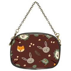 Rabbits, Owls And Cute Little Porcupines  Chain Purse (one Side) by ConteMonfrey