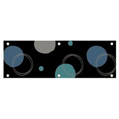 Circle Pattern Abstract Polka Dot Banner And Sign 6  X 2  by danenraven