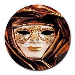 Venetian Mask Round Mousepads by ConteMonfrey