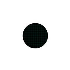 Black And Dark Green Small Plaids 1  Mini Buttons by ConteMonfrey