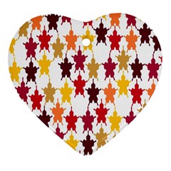 Abstract-flower Heart Ornament (two Sides) by nateshop