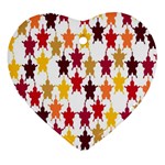 Abstract-flower Heart Ornament (Two Sides) Front