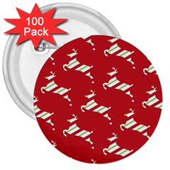 Christmas-merry Christmas 3  Buttons (100 Pack)  by nateshop
