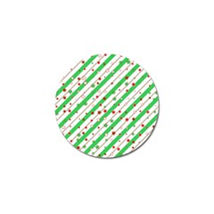 Christmas Xmas Green Stars Background Star Golf Ball Marker (10 Pack) by Wegoenart