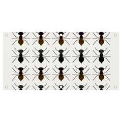 Ant Insect Pattern Cartoon Ants Banner And Sign 4  X 2  by Ravend