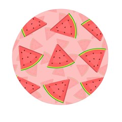 Background Watermelon Pattern Fruit Mini Round Pill Box by Wegoenart