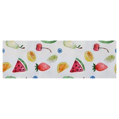 Fruit Summer Vitamin Watercolor Banner And Sign 12  X 4  by Wegoenart