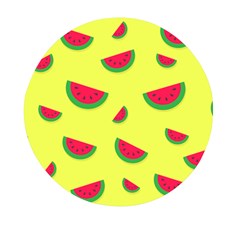 Watermelon Pattern Wallpaper Mini Round Pill Box (pack Of 5) by Wegoenart
