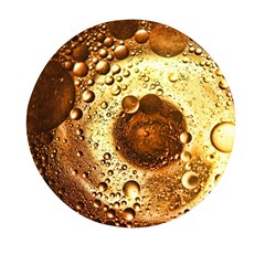 Olive Oil Bubbles Gold Oil Food Mini Round Pill Box by Wegoenart