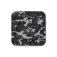 Camouflage Rubber Square Coaster (4 Pack) by nateshop