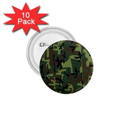 Camouflage-1 1 75  Buttons (10 Pack) by nateshop