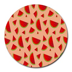 Fruit-water Melon Round Mousepads by nateshop