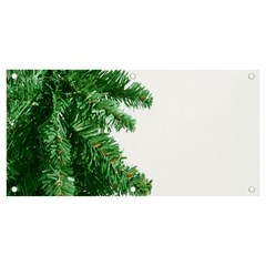 Green Christmas Tree Border Banner And Sign 4  X 2  by artworkshop