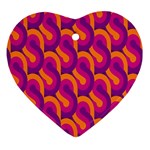 Retro-pattern Heart Ornament (Two Sides) Back