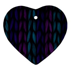 Background Heart Ornament (two Sides) by nateshop