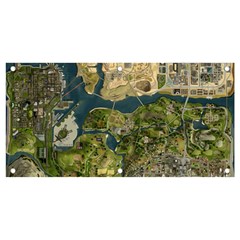 Map Illustration Grand Theft Auto Banner And Sign 4  X 2  by danenraven