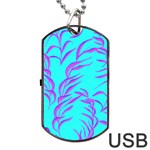 Branches Leaves Colors Summer Dog Tag USB Flash (Two Sides) Front