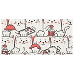 Cute-cat-chef-cooking-seamless-pattern-cartoon Banner and Sign 4  x 2  Front