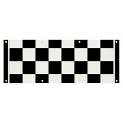 Chess Board Background Design Banner And Sign 8  X 3  by Wegoenart