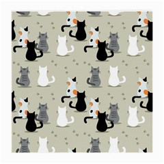 Cute-cat-seamless-pattern Medium Glasses Cloth (2 Sides) by Wegoenart
