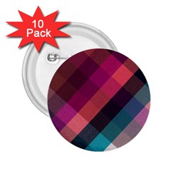 Multicolor Plaids 2 25  Buttons (10 Pack)  by ConteMonfrey