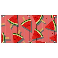 Red Watermelon Popsicle Banner And Sign 4  X 2  by ConteMonfrey