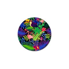 Tropical-exotic-colors-seamless-pattern Golf Ball Marker (10 Pack) by Wegoenart