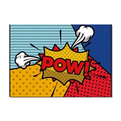 Pow Word Pop Art Style Expression Vector Sticker A4 (100 Pack) by Wegoenart