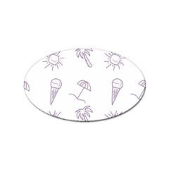 Doodles - Beach Time! Sticker Oval (10 Pack) by ConteMonfrey