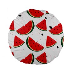 Watermelon Seamless Pattern Standard 15  Premium Round Cushions by Jancukart