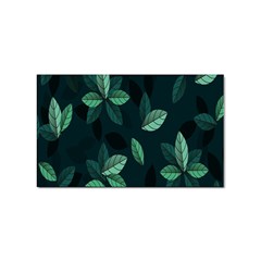Leaves Pattern Sticker Rectangular (100 Pack) by artworkshop
